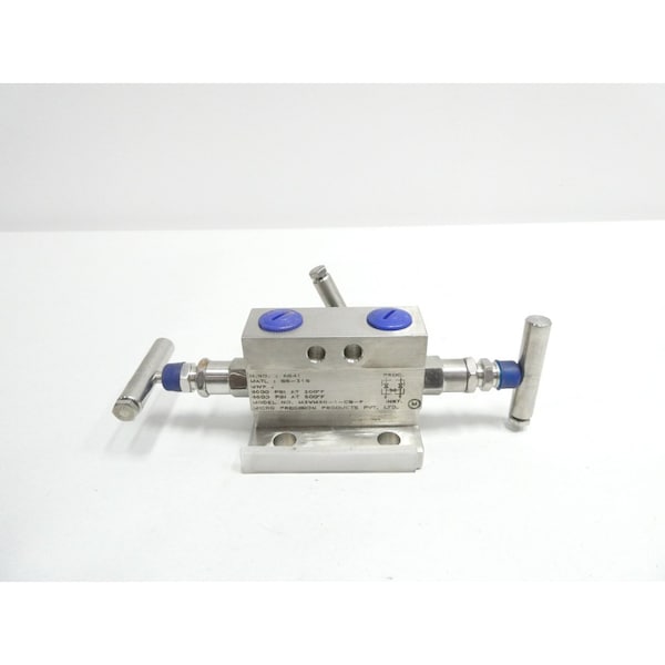 Micro Precision Products STAINLESS INSTRUMENT MANIFOLD 6000PSI PRESSURE TRANSMITTER PARTS & ACCESSORY M3VM30-1-CB-P - main